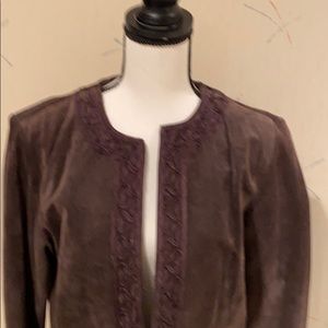 Brown suede jacket